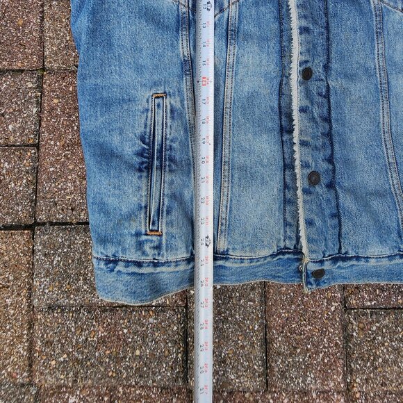 Levi's Denim  Sherpa Trucker Button Jacket Mens 2XL Blue Denim - Picture 5 of 5